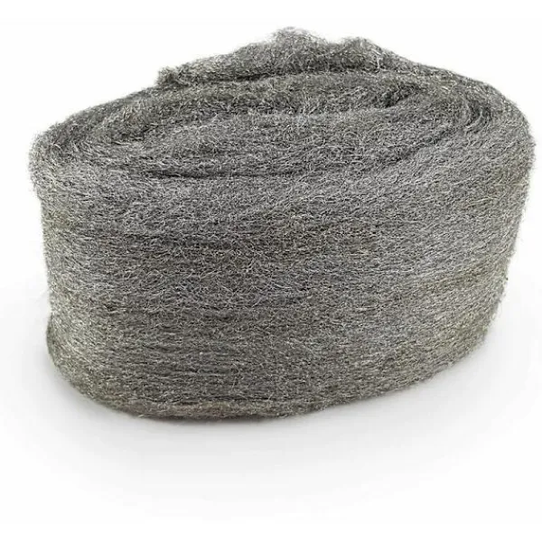 Rostfri stålull 0000 Kvalitet tråddyna mjuk, flexibel, återanvändbar för rengöring, polering, glas, fönster, kakel, trä, metall, koppar, mässing