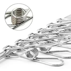 Best Rostfri strumptork med 36 klämmor, vindtät rektangulär liten torkställning med klämmor för strumpor