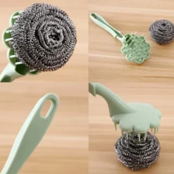 Online Rostfria skrubbrar stålull diskmaskin rengöringssvamp