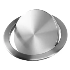 Clearance BRONZE Rostfritt Stål Bänkskiva Soptunna Lock - Infällt Inbyggt Flikskydd [BR] Silver