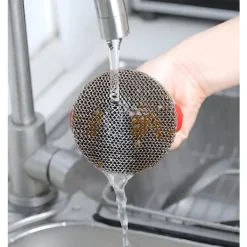 Sale Rostfritt stål rengöringsborste med silikonhandtag