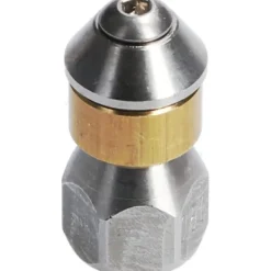 Discount OCEAN Roterande Munstycke för Trycktvätt, Rörrengöring, 1/8" IG Inlopp, 3 x 0,8 mm - 050, Rostfritt Stål/Mässing