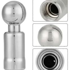 New Roterande rengöringsboll i rostfritt stål med 3/4' invändig gänga, sanitär sprayboll för rengöring av CIP-tankar