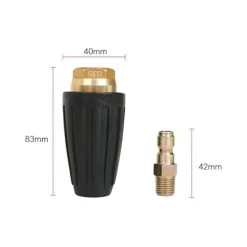 Roterande turbospraymunstycke 1,8 GPM 3000 PSI 035 för högtryckstvätt, 1/4" snabbkoppling, högtryckstvättmunstycke