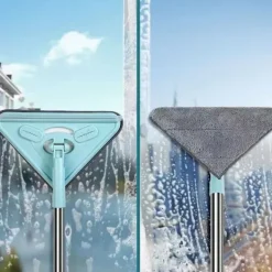 Best LBSS Roterbara trianglar Dammmopp Slitstark arbetsbesparande städmopp för badrumskök C