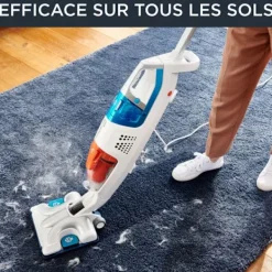 Hot ROWENTA Clean & Steam Multi Ångstädare, Dammsuger och tvättar samtidigt med ånga RY8544WH , orange Vit, Blå