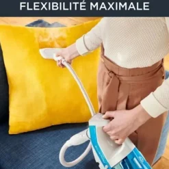 Hot ROWENTA Clean & Steam Multi Ångstädare, Dammsuger och tvättar samtidigt med ånga RY8544WH , orange Vit, Blå