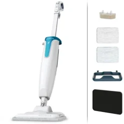 Discount ROWENTA Dampf Kraft Ångtvätt Rengöring utan kemikalier eller detergent RY6597WH Vit blå Vit, Blå