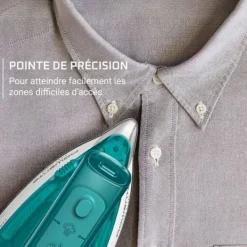 ROWENTA First Class Resedampare, Fällbar, Kompakt, Lätt, DA1610E0 Vit och Blågrön Blå, Grön, Vit