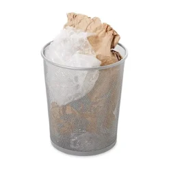 Sale Rubbermaid Commercial Products Concept Collection Mesh Metal Papperskorg, 5-Gallon, Passar Under Skrivbord, Silver, Soptunna för Skola/Kontor/Hem/Badrum | Fyndiq