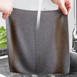 Best Rulle med mikrofiberrengöringsdukar, luddfri rengöringsduksrulle, återanvändbar duk för kök och fönster, 20 st per rulle, orange