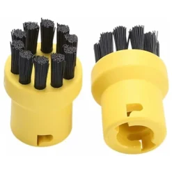 Rund borstsats i mässingstråd för Kärcher SC1 SC2 CTK10 CTK20SC3 SC4 SC5 ångtvätt (2 svarta, 2 gula)