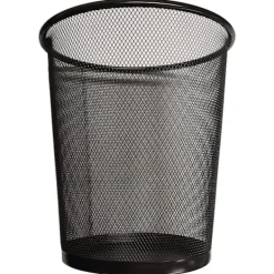 Clearance Rund Nätpapperskorg Soptunna, Papperskorg Sopbehållare för Badrum, Kök, Hemmakontor, Sovsalar (SVART)