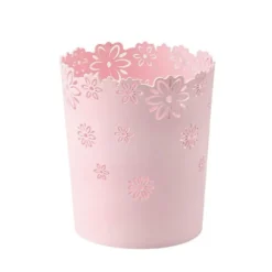 Sale Rund Papperskorg i Plast, Ihålig med Blomspets, Soptunna