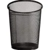 Outlet Rund Trådpapperskorg Soptunna för Badrum, Kök, Hemmakontor, Sovsal Trådpapperskorg Soptunna (Svart)