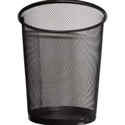 Outlet Rund Trådpapperskorg Soptunna för Badrum, Kök, Hemmakontor, Sovsal Trådpapperskorg Soptunna (Svart)