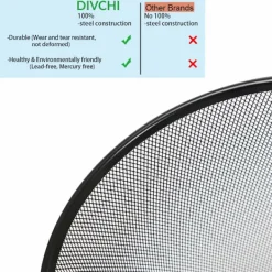 Outlet Rund Trådpapperskorg Soptunna för Badrum, Kök, Hemmakontor, Sovsal Trådpapperskorg Soptunna (Svart)