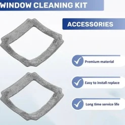 Best RYI-6 st Fönsterputsrobot Moppduk Rengöringsduk Handduk Dammdduk Rengöringsduk för LIECTROUX YW71 Gray