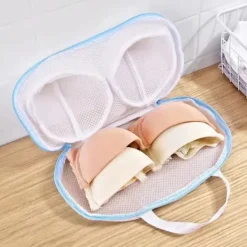 Clearance RYI-BH-tvättpåse Underkläder Tvättpåse BH Rengöringspåse Anti-deformationsnätficka Special för Tvättmaskin Blå