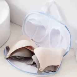 Clearance RYI-BH-tvättpåse Underkläder Tvättpåse BH Rengöringspåse Anti-deformationsnätficka Special för Tvättmaskin Blå
