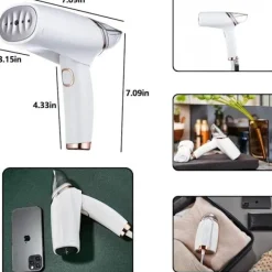 RYI-Strykjärn, ångborste resejärn mini, handhållet strykjärn