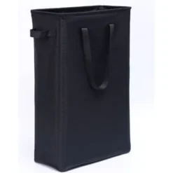 Outlet RY-Tvättkorg Handtag Hopfällbar Tvättkorg Tunn Smutsig Klädkorg Smal Tvättsäck Hopfällbar Smutsig Korg svart black