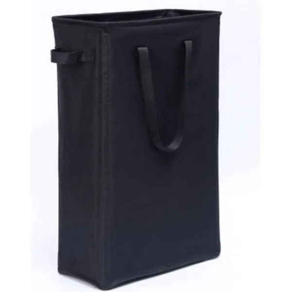 Outlet RY-Tvättkorg Handtag Hopfällbar Tvättkorg Tunn Smutsig Klädkorg Smal Tvättsäck Hopfällbar Smutsig Korg svart black