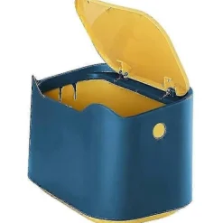 Best S Bords Papperskorg, Mini Kit Skrivbords Papperskorg Med Lock, Trycklock Papperskorg Kit Papperskorg