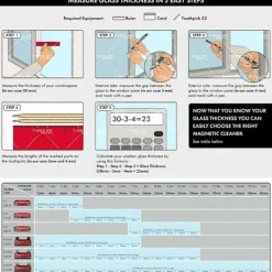 Outlet S-1 Magnetisk fönsterputs för enkelglasfönster med en tjocklek på 2-8 mm Magnetisk fönsterputs