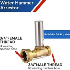 Sale S-241 Vattenhammareliminator i rostfritt stål för tvättmaskiner[mo]