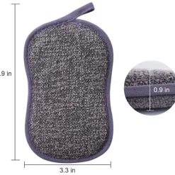 Discount Safe & Chemical Free Non Scratch Scrub Sponges for Kitchen, Dual Sided Washable and Reusable Cleaning Pads, All Purpose Cleaner for