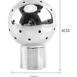 Outlet DMstore Sanitärt rostfritt stål 304 tanksprayrengöringskula fast/roterande 360 CIP-rengöring 1/2" BSP gängad honanslutning med rengöringsdiameter 1m-6m(f