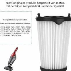 New Sats med 4 ersättningsfilter för AEG CX7-2 och Electrolux Ergorapido dammsugare (AEG AEF150, Electrolux EF150)