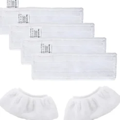 Outlet Sats med 4 mikrofiberdukar ersättningsdukar 2 mikrofiberdukar dukar för Karcher Easy Fix SC2 SC3 SC4 SC5, tillbehörstyg för Kärcher Easy Fix