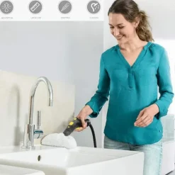 Outlet Sats med 4 mikrofiberdukar ersättningsdukar 2 mikrofiberdukar dukar för Karcher Easy Fix SC2 SC3 SC4 SC5, tillbehörstyg för Kärcher Easy Fix