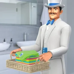 Best Sats med 12 mikrofiberrengöringsdukar i fyra färger, mått: 18x23cm