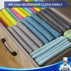 Best Sats med 12 mikrofiberrengöringsdukar i fyra färger, mått: 18x23cm