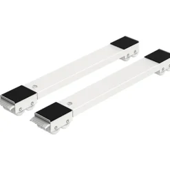 Discount Sats med 2 tvättmaskinstransporthjul under chassit för tvättmaskin, kylskåp, torktumlare, frys upp till 300 kg, med 24 hjul, broms, W