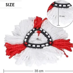 Best KKe Sats med 4 utbyteshuvuden för Vileda 2-i-1-mopp, O-cedar, Easywring och Clean Turbo Zhexin [kk]