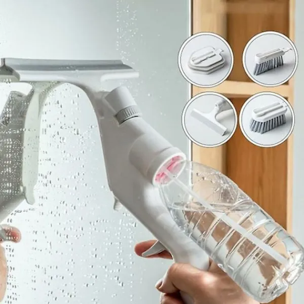 Best Sats Vattenspray Rengöringsverktyg Badrum Kakel Gap Fönster Spår Rengöringsborste Hushåll