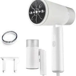 Outlet SBSGV Hem- och Resklädstrykare - 10 Sekunders Ultrasnabb Uppvärmning, Stark Ångutgång, Vikbar och Bärbar, 200ml Stor Kapacitet, 1200W för Kläder