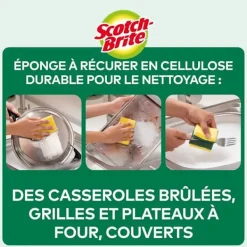 Discount Scotch-Brite Classic Rengöringssvamp för Grovrengöring, 20-pack - Hållbar skrubbsvamp som tar bort fett