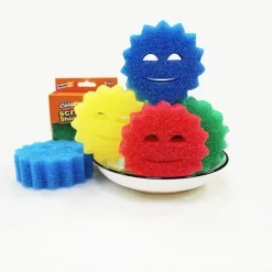 Sale ATELA Scrub Daddy Scrub shooting star blandade 3-pack, dubbelsidig skrubbsvamp, alternativ till skurar som inte repar, rengöringssvampar för diskning