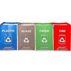 Clearance Separate Recycling Waste Bin Bags For Kitchen Recycle Garbage Trash Sorting Bins Organizer Waterproof
