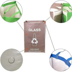 Clearance Separate Recycling Waste Bin Bags For Kitchen Recycle Garbage Trash Sorting Bins Organizer Waterproof