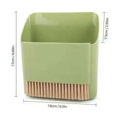 Hot Set (Grön) Liten Kvast och Skyffel, Portabel Handkvastborste, Liten Hängande Sopskyffel, Mjuk Hushållskvast med Skyffelset