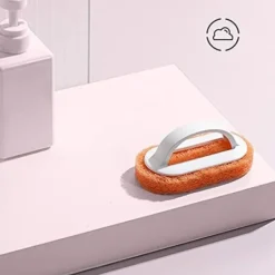 Clearance Set med 3 (2 orange + 1 blå) svamp tork kök borste disk borste pottvätt rengöringsborste dekontaminering vägg bad kakel borste svamp block