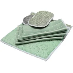 Discount Set med 6 Bambu Mikrofiberdukar för Fönster Speglar Kakel Karosseri Mikrofiber Bambu Glas-jie