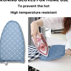 Clearance Set med 1 (blå) strykjärnsvante, strykhjälpmedel med värmebeständighet