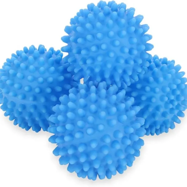 Best Set med 4 blå torktumlare bollar, återanvändbara torktumlare mjukgörare bollar för tvättmaskin
